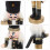 Christmas Nutcracker Ornament Wooden Soldier Set 4pcs 6