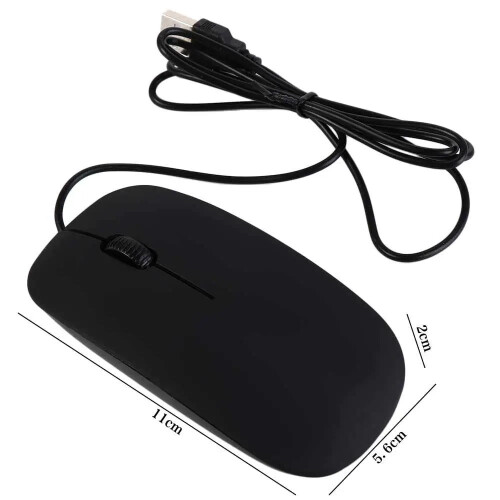 Przewodowa mysz komputerowa Slim USB dla systemu Windows Mac 2