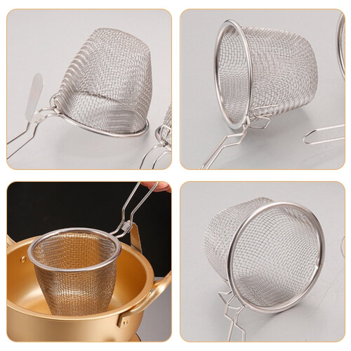 Hot Pot Colander Set with Fried Basket and Spoon 3 pcs 1