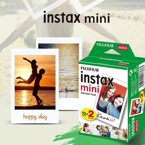 Fujifilm Instax Mini White Edge Film, 20er-Packung 1