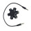 Stereo Audio Splitter Jack 3.5mm Snowflake Shape 5-Way 4