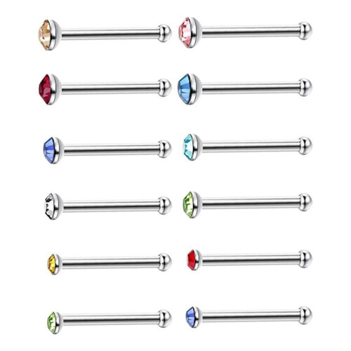 Piercing per il naso in acciaio inossidabile Wrea, 60 pezzi 1