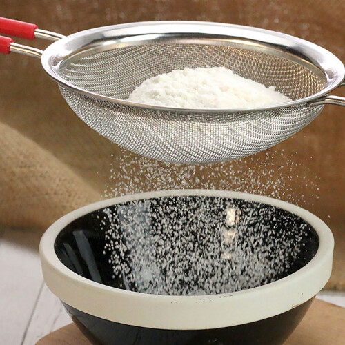 Stainless Steel Flour Sieve with Long Handle 10cm 2-Layer 1