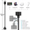 Base de carregamento USB Linjieee para Xiaomi Mi Band6 5