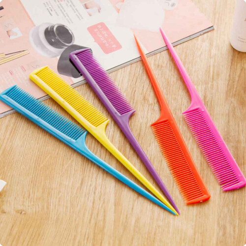 Set de perii de salon cu piepteni de păr Pure Color, 10 buc. 1