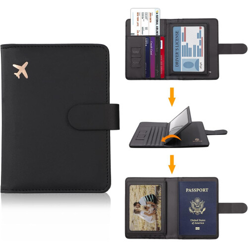 Passport Holder RFID Blocking Waterproof Moss Green 1