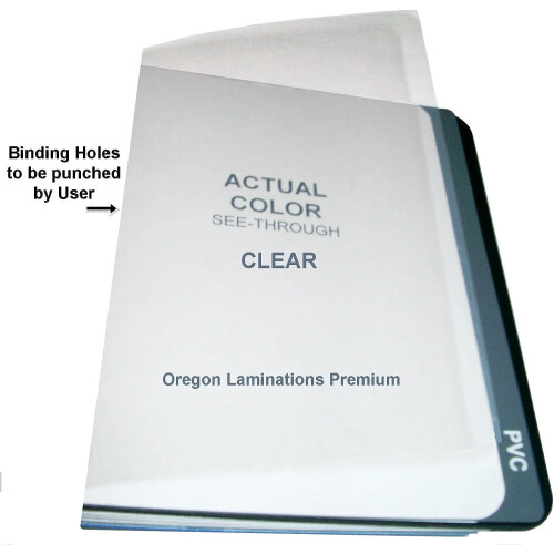 Clear Plastic Binding Covers 10 Mil 8.5" x 11" 100-Pack 1