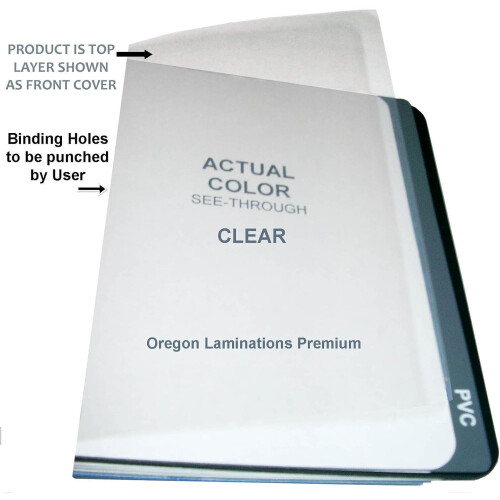Clear Plastic Binding Covers 10 Mil 8.5" x 11" 100-Pack 2