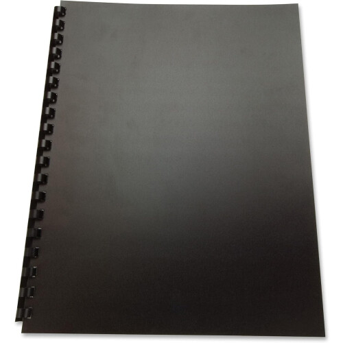 Binding Cover Black 11" x 8.5" 100% Recycled 25-Pack 1