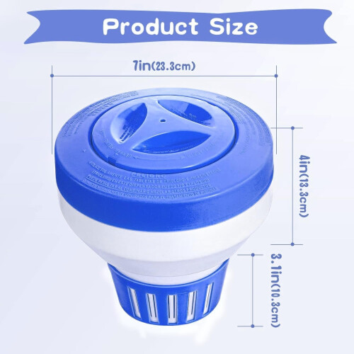 Dispensador flutuante de cloro para pastilhas de 3 polegadas 1