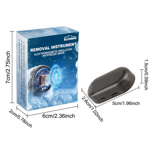 Vehicle electromagnetic snow and ice removal device 2
