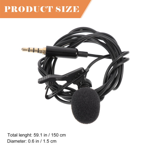 Masteelf lavalier microphone 3.5mm lapel mic 1