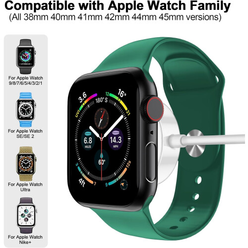 Cable magnético de carga rápida para Apple Watch (1 metro, blanco) 1