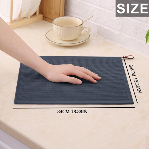Kitchen Rags Cotton Polyester 34x34cm Light Brown 4 Pcs 2