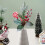 Christmas green rattan branches with cones, wall decor 4