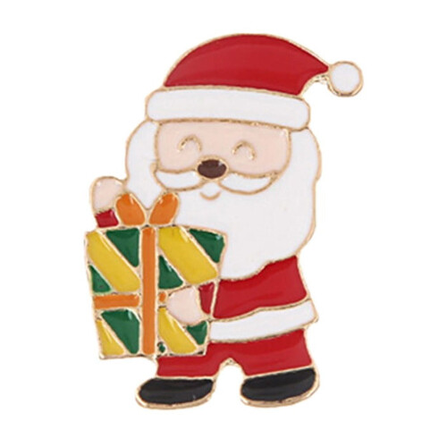Christmas pin badge festive holiday accessory with clasp 1