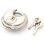 Round Lock Padlock Stainless Steel Waterproof Silver 5