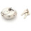 Round Lock Padlock Stainless Steel Waterproof Silver 6