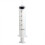 Seringă cu vârf Luer Slip, 10 ml, plastic transparent, steril, pachet de 5 3