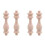 Beech wood craft spindles 7.6x1.8cm 20 pcs 3