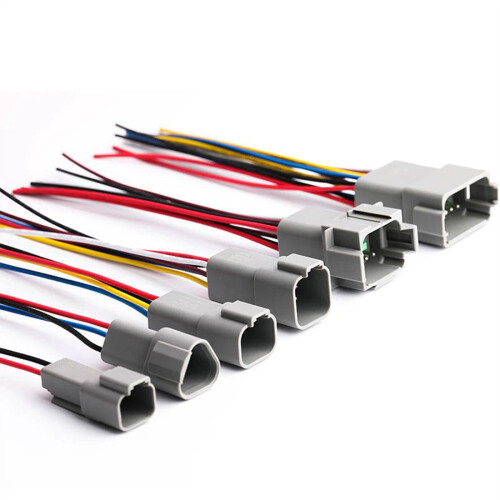 Conector impermeable Deutsche gris de 2-12 pines 1