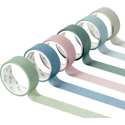 Colored Masking Tape 0.59" x 3M 12 Rolls 1
