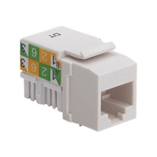 Platinum Tools Cat 5e 110 Keystone Jack White Each
