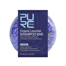 (A06) Natural Organic Hair Shampoo Soap No-silicone Lavender Washing Hair Shampoo Bar Handmade Soap Nourish Repair Damaged Hair