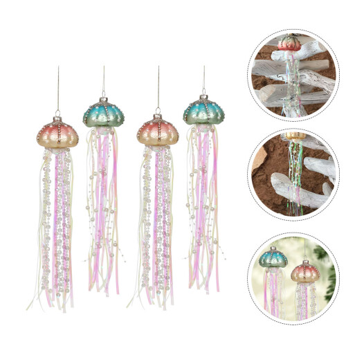 Glass Beach Nautical Christmas Ornaments 4pcs 1