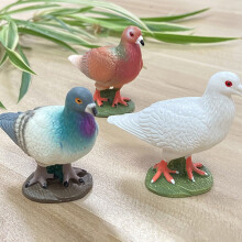 Pink pigeon figurine peace theme animal statue