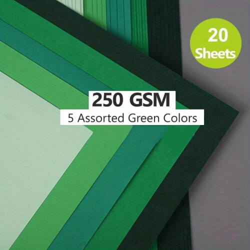 Gekleurd karton A4 250 g/m² dik knutselpapier 2