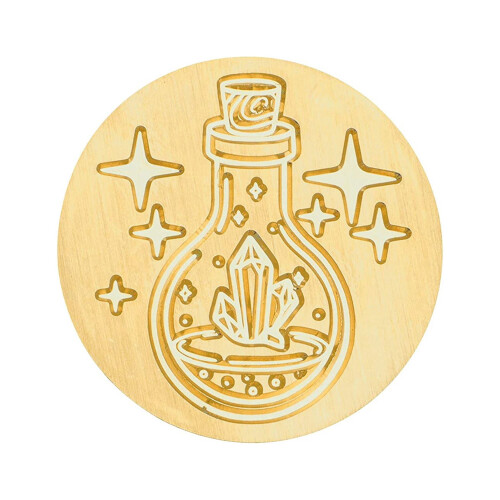 Vintage messingforseglingsstempel 30 mm til invitationer 2