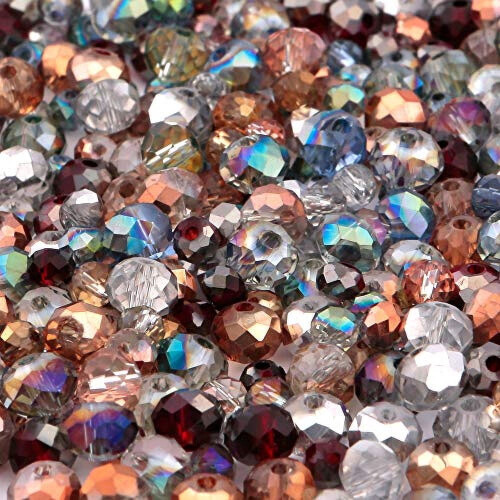 Enchanted Forest rondelle glass crystal beads 400 pcs 1