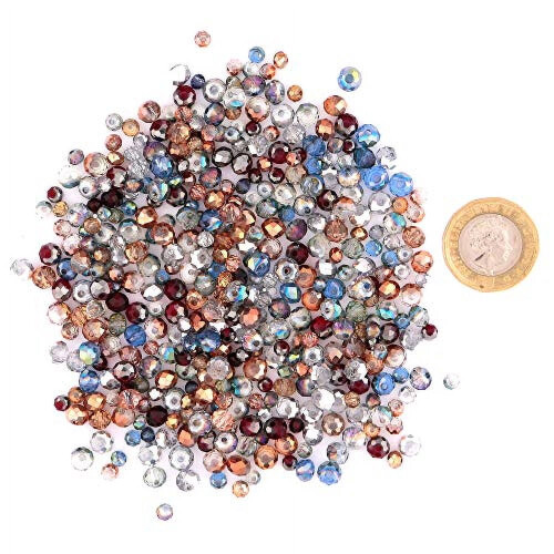 Enchanted Forest rondelle glass crystal beads 400 pcs 2
