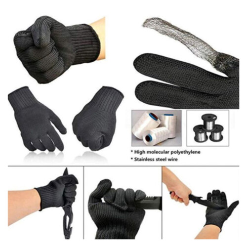 Schnittfeste Stahldrahthandschuhe für Küche und Garten 1