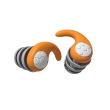 (orange) Silicone Noise Cancelling Earplugs Noise Filter Sleep Swimming Waterproof Three Layer Mute Earplugs