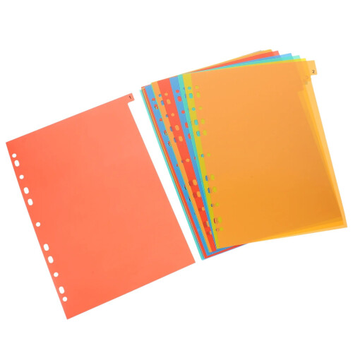 A4 binder divider sheets for school or office 20 pcs 2