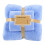 Blue extra large soft bath towel set 2 pieces 1