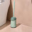 Silikon-Toilettenbürsten-Set mit langem Griff und Halterung 6
