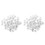 Silver 4-Leaf Filigree Bead Caps 200 pcs 8mm 1