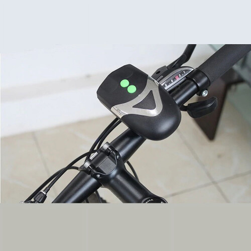 Bike Headlight LED Bright White Wide Beam Horn AAA 2