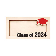 Wooden graduation card box holder Class of 2024