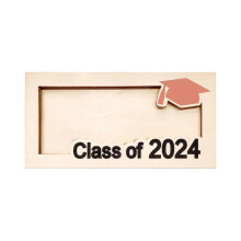 Wooden Graduation Card Box Holder Class of 2024
