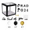 Graduation Party Decor LED 'Grad 2024' Letters with 1