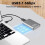 3X MSATA to USB 3.1 Gen2 10Gbps SSD Enclosure Adapter Case with Type C Port for MSATA Internal Solid State Drive 6