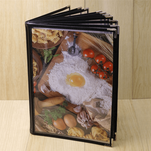 Transparente Speisekartenhüllen im A4-Buchstil, 3er-Pack 1