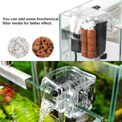Elenxs hanging external aquarium filter 3-in-1 2