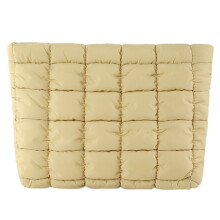 Quilted cosmetic bag for women khaki 1 piece