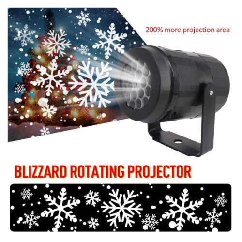 LED snowflake projector for Christmas and Halloween, 1 unit 1