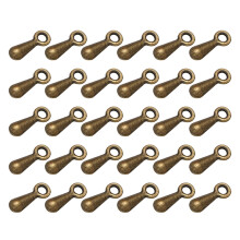 Alloy teardrop necklace pendant with extender chain 1000 pcs